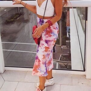 Forever 21 Tie Dye Maxi Skirt